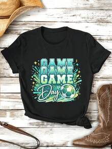 Dam-T-shirts - Svart - Visa 2