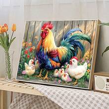 Bộ tranh sơn dầu kỹ thuật số 1 mảnh, kích thước 20 x 16 inch, phù hợp cho người lớn và người mới bắt đầu, không khung, bộ vẽ tranh acrylic dễ dàng tự làm, đồ trang trí nhà cửa, món quà lý tưởng cho sinh nhật, Ngày của Cha, Giáng sinh, Ngày của Mẹ và Ngày Valentine. - Động vật nông thôn - Xem 11