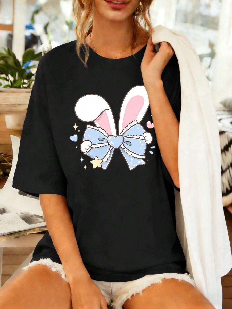 Women T-Shirts - Black - View 1