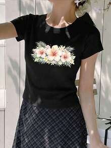 Women T-Shirts - Black - View 2