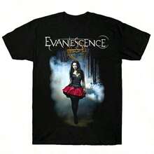 Men's Casual Tshirt Women's Graphic Tee Printed Round Neck T-Shirt EWH Retro, Rock, Men's Short Sleeve, T-Shirt, Evanescence Band, Iconic, Printed, Loose Street, Top, Music, Culture, Street Style Loose Fit, Suitable For Daily Gatherings Girls Clothes Men's Outfits Women's Clothing Men's Anime Top Graphic T-Shirt For Men & Women Quick Ship Tops For Women Men New Year Outfit Gift For Girlfriend Boyfriend-Vintage Street Style Unisex Loose Cotton Short Sleeve Crew Neck T-Shirt,T-Shirts For Men,Streetwear,Summer,Men Women T-Shirt Print Tee - Đen 4 - Xem 7