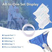Reusable Urine Pot For The Elderly And Adults - Breathable Soft Care  Portable And Comfortable To Wear Leak-Proof Panties With Silicone Belt And Urine Collection Bag - View 3