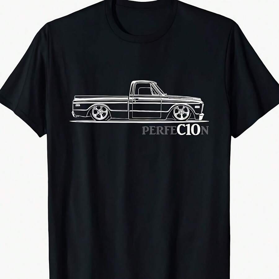 1967-1972 C10 Truck Silhouette C10 Truck Perfection Stance T-Shirt Hoodie - 款式 - 查看 1