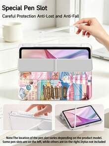 甜美风格，粉色海洋元素保护套，兼容 iPad Air 8(M4)2026(11 英寸)、Air 4/5 10.9 英寸、7/8/9 10.2 英寸，内置笔槽，兼容三星 Tab S6 10.4 英寸，兼容 Kindle 第 11 代(2022/2024)、Kindle Clara 2E、Clara Colour、Clara BW (6 英寸) 和 Libra Colour (7 英寸)，可爱少女时尚设计，平板电脑桌面装饰，生日和节日礼物。 - 彩色 - 查看 6