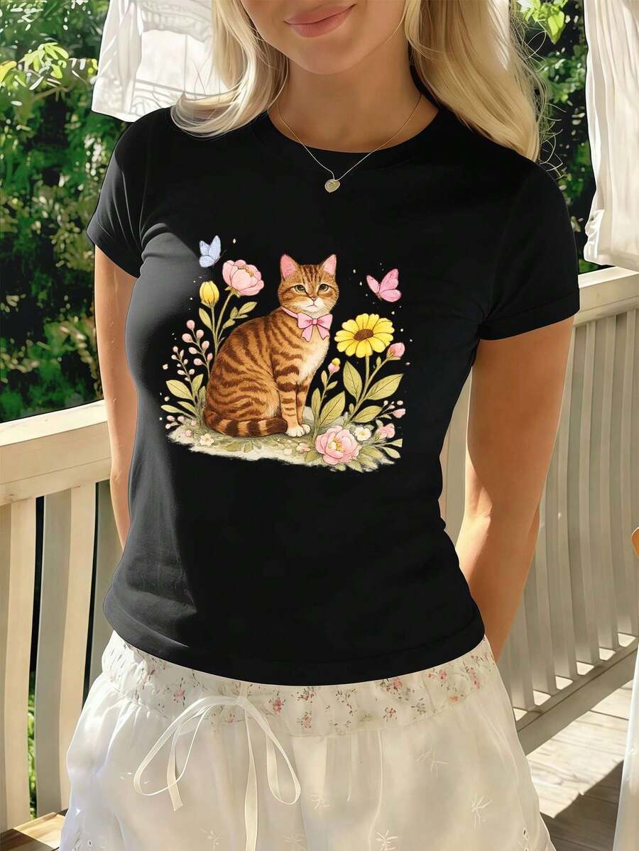 Women T-Shirts - Black - View 1