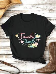 Dam-T-shirts - Svart - Visa 2