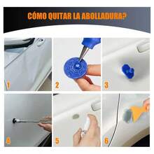 Kit de Ventosas para Reparar Abolladuras de Auto, Juego Completo 119 Piezas - A - Ver 3