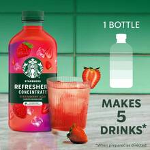Starbucks Refreshers Concentrate Mango Dragonfruit, Refreshing Drink, Cold Drinks 32 Fl Oz - Strawberry Acai - View 5