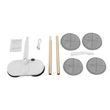 (11.38*5.51*30.31-43.31 In) Mop Mops For Floor Cleaning With 4 Pads, White Spin Mop For Hardwood Floor Cleaner Machine - A - 查看 5