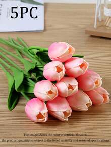 3 Peças Flores de Tulipa Artificiais, Branco/Rosa/Amarelo/Vermelho, Adequadas para Decoração Doméstica, Decoração de Sala de Estar/Quarto, Plantas Artificiais, Decoração de Primavera, Casamento, Quarto, Mesa, Decoração de Jardim, Acessórios de Quarto, Decoração de Primavera, Presente de Verão, Presente para Ele, Presente para Ela - Multicolorido - Visão 23