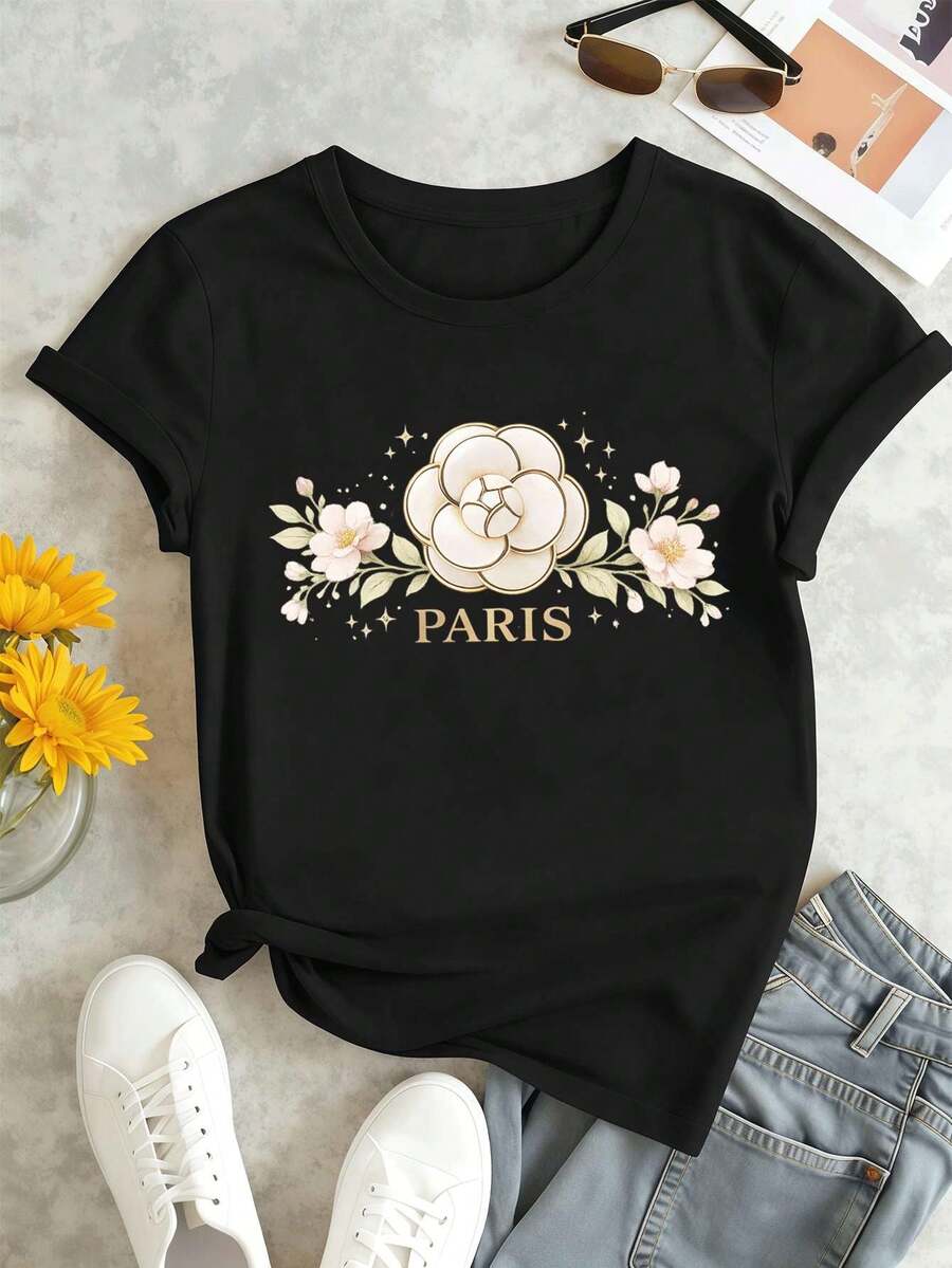 Women T-Shirts - Black - View 1