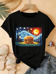 Women T-Shirts - Black - View 2