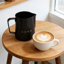 Cốc pha cà phê Latte Art kiểu retro mới, bình tạo bọt sữa miệng tròn, dụng cụ pha cà phê sữa di động, cốc rang cà phê kiểu Ý. - Nhiều màu - Xem 5