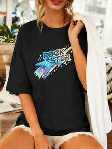 Women T-Shirts - Black - View 1