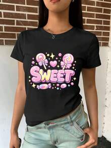 Women T-Shirts - Black - View 2