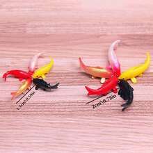 10pcs Mini Koi Fish Model, Glass Container Decor Fish, Tiny Fake Fish, Dollhouse Home Decor Toy, DIY Decoration Accessory, Desktop Decor, Party Favors, Birthday & Holiday Gifts - Multicolor - View 1