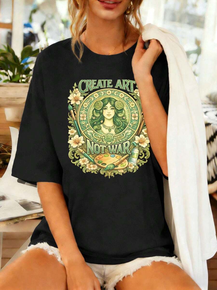 Women T-Shirts - Black - View 1