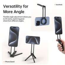 Magnetic Phone Holder Tripod 360° Rotatable Foldable Car Desk Mount MagSafe Compatible For IPhone Android Navigation Live Stream Travel - Multicolor - View 5