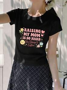 Women T-Shirts - Black - View 2