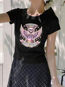 Women T-Shirts - Black - View 2