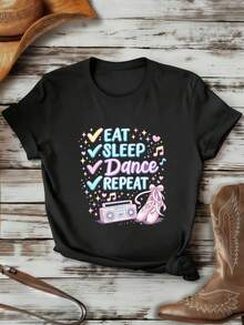 Women T-Shirts - Black - View 1