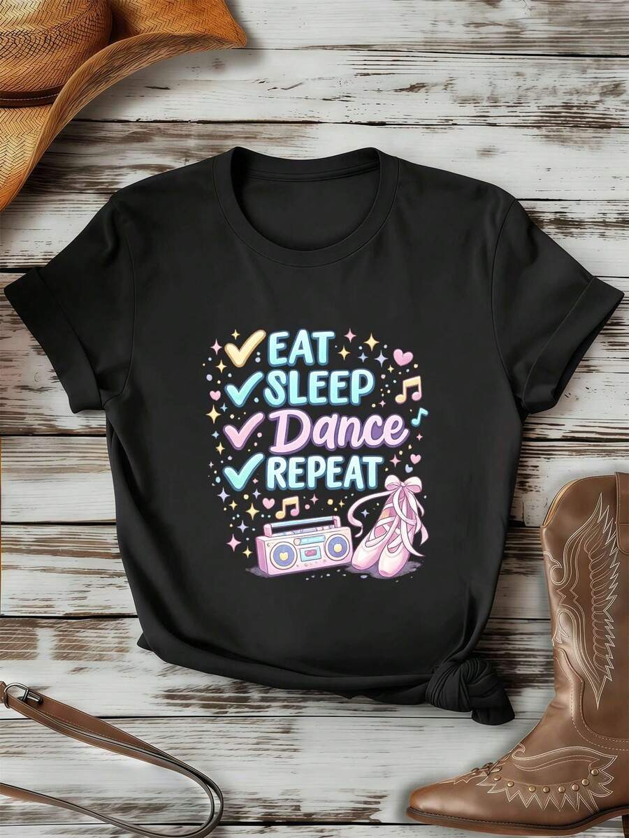 Women T-Shirts - Black - View 1