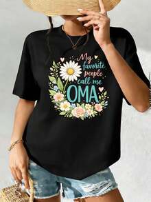 Dam-T-shirts - Svart - Visa 2