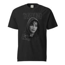 Bekvämt färgschema, tryckt T-shirt i ren bomull, svart, sommartoppar, skjorta, T-shirts, damtoppar, T-shirt, tröjor, festival -skjorta, -skjortor, T-shirt, gym, sommaroutfits. - Svart - Visa 1