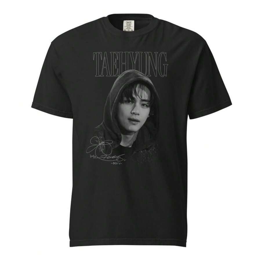 Bekvämt färgschema, tryckt T-shirt i ren bomull, svart, sommartoppar, skjorta, T-shirts, damtoppar, T-shirt, tröjor, festival -skjorta, -skjortor, T-shirt, gym, sommaroutfits. - Svart - Visa 1