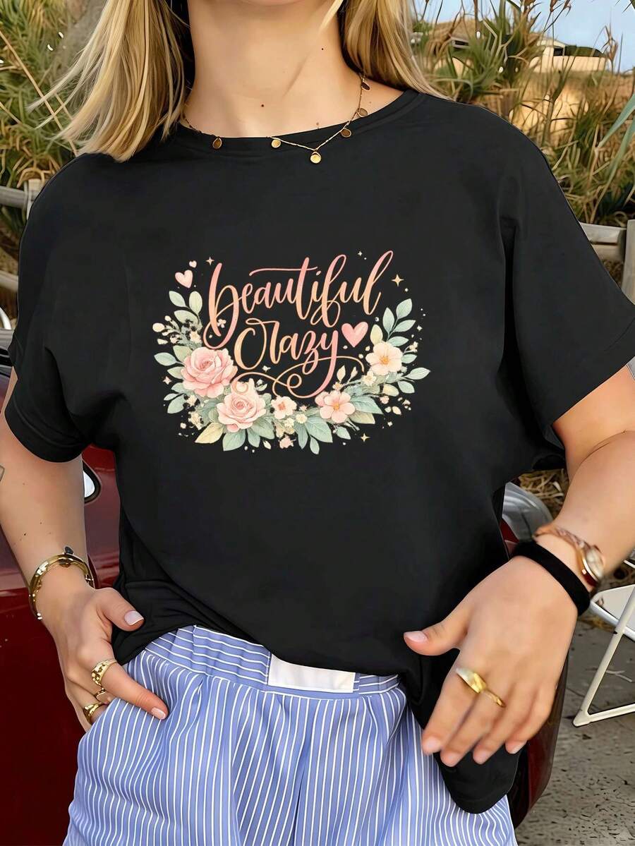 Women T-Shirts - Black - View 1