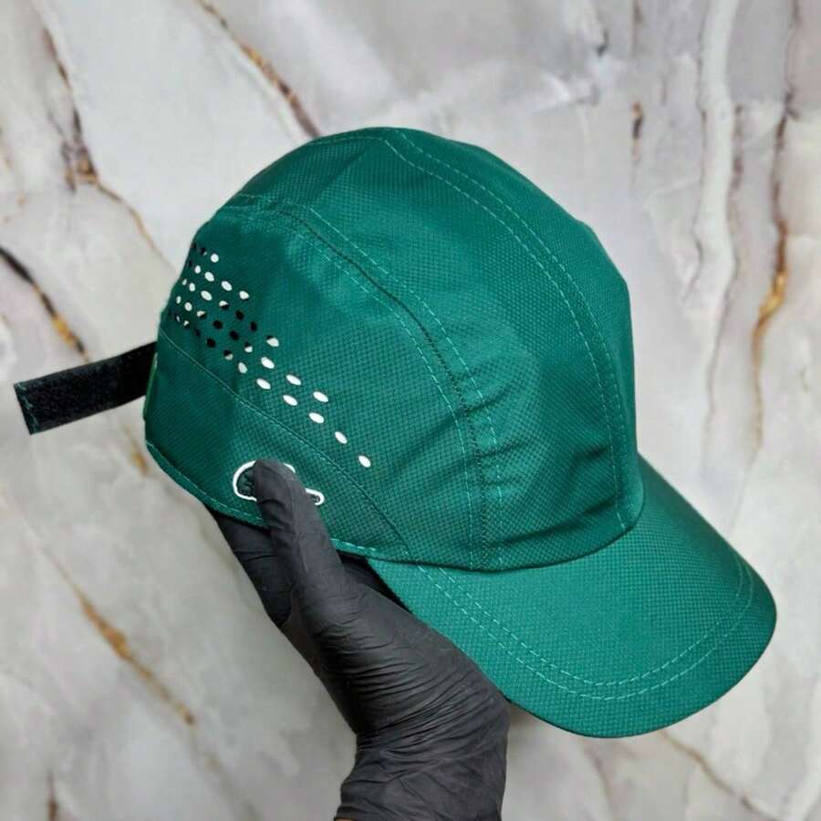 Sport Cap With Holes, Breathable, New Release 2026, Premium Closure - Hijau - View 1