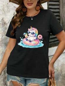 Women T-Shirts - Black - View 1