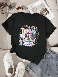 Women T-Shirts - Black - View 2