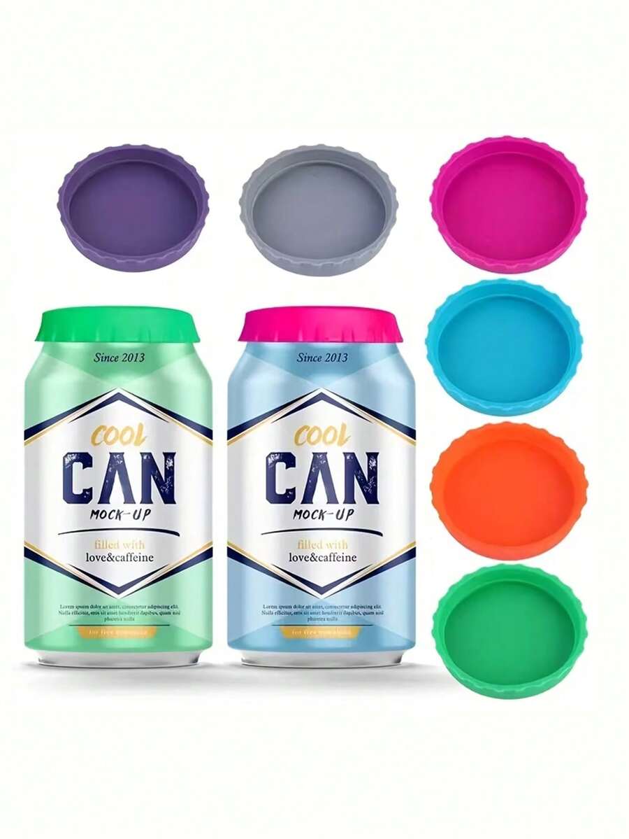 1 pièce Bouchon de remplissage d'eau gazeuse coloré, couvercle de scellage en silicone réutilisable, scelleur en silicone pour eau gazeuse, nouveau bouchon de bouteille d'eau gazeuse créatif, couvercle de scellage de bouteille de cola, convient pour l'eau gazeuse, les boissons, le jus, les bouchons de bouteille d'eau pétillante, dispositif de stockage et de protection des boissons idéal, convient pour les boissons en canette, essentiel d'été, accessoires de tasse