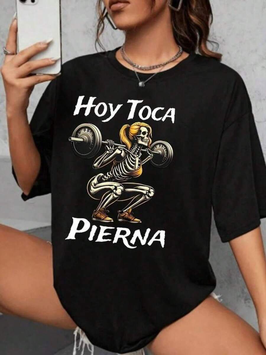 1 pieza de camiseta unisex de manga corta y cuello redondo, holgada, de 180 g, diseñada por artistas de Y2K en el estilo Bababask, hecha de 100% algodón puro.Son informales y versátiles, adecuados para ropa urbana, salidas diarias, campamentos, conciertos, eventos de hip-hop, rock y rap, y presentan diseños inspirados en celebridades.Ideal para festivales, otoño y uso durante todo el año. - Negro - Ver 1