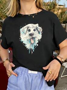 Women T-Shirts - Black - View 1
