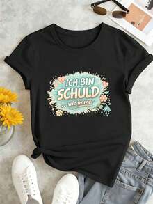 Women T-Shirts - Black - View 2