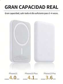 6-Piece 15W/5000mAh Magnetic Wireless Power Bank, Ultra-Lightweight Magnetic External Battery, Fast Wireless Charging, Portable, Compatible With Mobile Phones With Magnetic Function, Magnetic Charging Battery, Lightning Compatible Input - Multicolor (6 Pieces) - View 5