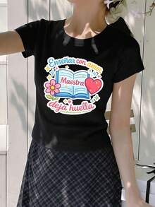 Women T-Shirts - Black - View 2