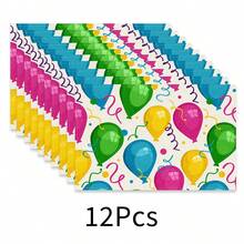 1pc Linen Birthday Theme Placemat, Breakfast Mat, Coffee Coaster, Bowl Pad, Birthday Party Decor, Kitchen Accessory, Easy Clean Dining Mat, Suitable For Home, Restaurant, Holiday Gift, Gift For Friends, Multi-Piece Set - Multicolor - View 21