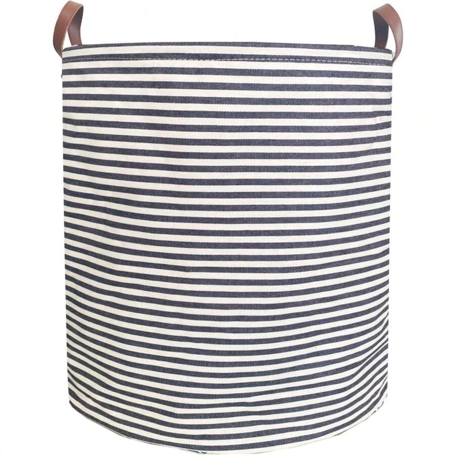 80L Waterproof Laundry Hamper In Family Leather Handle Laundry Basket In Dormitory Collapsible Laundry Bag In Nursery (91-Satisf - giỏ đựng quần áo gấp gọn-006 - Xem 1