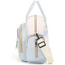 1pc Multifunctional Mommy Bag With Dry/Wet Separation, Independent Bottle Compartment, Convenient Side Tissue Pocket, Backpack/Shoulder/Hand-Carry Lightweight Travel - Multicolor - View 5