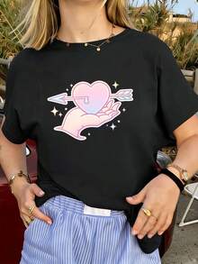 Women T-Shirts - Black - View 1