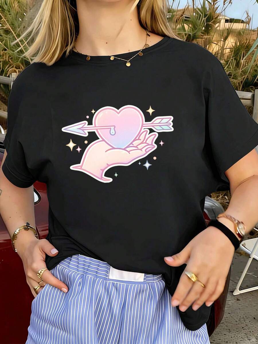 Women T-Shirts - Black - View 1