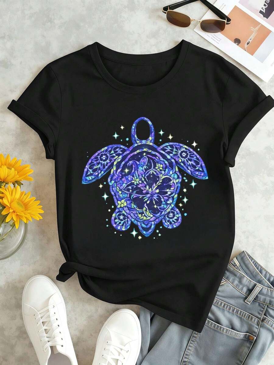 Women T-Shirts - Black - View 1