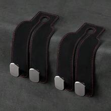 Car Seat Back Cover With Hidden Metal Hook Design, Premium Faux Leather Material, Universal Fit For Most Vehicles, Perfect For Holiday Travel, Protects Your Seats From Dirt And Damage, Ideal For Valentine's Day, Mother's Day, New Yea - A - 查看 9