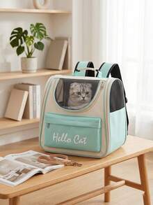 Premium Comfort Cat Carrier Backpack Wide View Large Window Design Duty Functional Travel Outdoor Traveled Walkin Shoulders Backpacks Travel Season - Multicolor - View 16