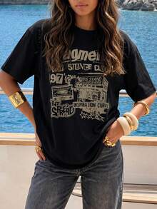 Women T-Shirts - Black - View 5