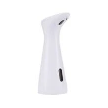1pc Touchless Automatic Soap Dispenser, No-Touch White Plastic Dispenser With Upgraded Infrared Sensor And Brown Base, Perfect For Kitchen And Bathroom Use, Bathroom Soap Dispenser - This Product Does Not Include Batteries, Must Be Purchased Separately, Must Use New Batteries - Multicolor - View 9