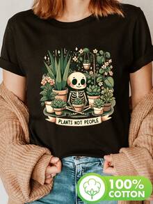 Plus Size T-Shirts - Black - View 6